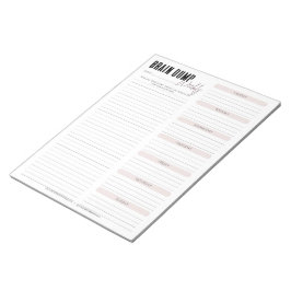 Bloc De Notas BRAIN DUMP | Rubor Weekly