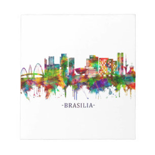 Bloc De Notas Brasilia Brazil Skyline