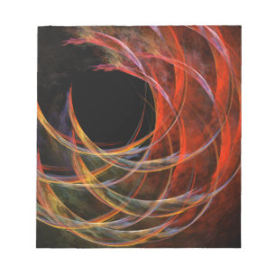 Bloc De Notas Breaking the Circle Abstract Art Notepad
