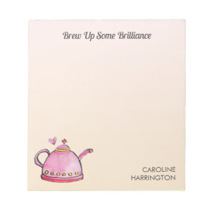 Bloc De Notas Breve Brilliance Cute Inspirador Tea Lover