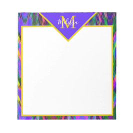 Bloc De Notas Brillante chevron tribal personalizado