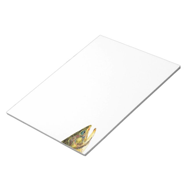 Bloc De Notas Brook Trout Fisherman (Lado Derecho)