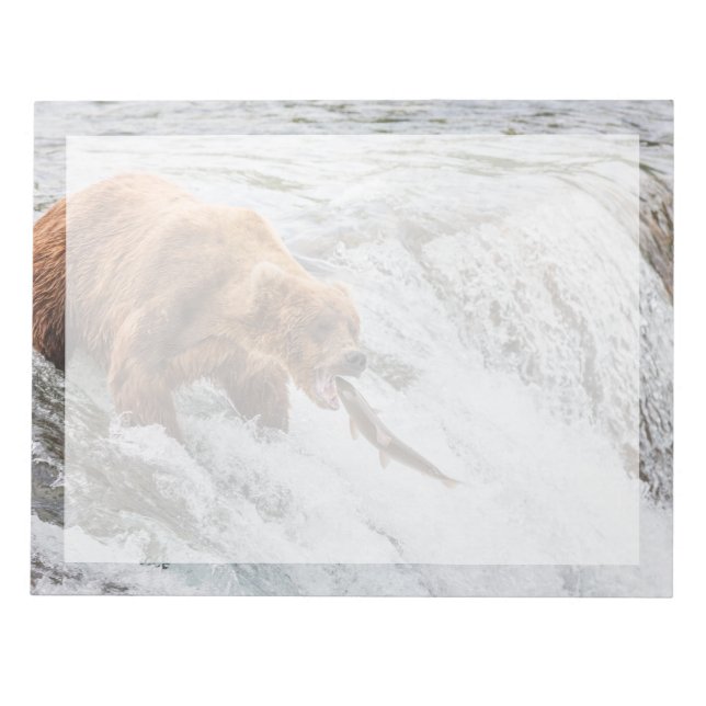 Bloc De Notas Brown Bear Catches Red Salmon (Frente)