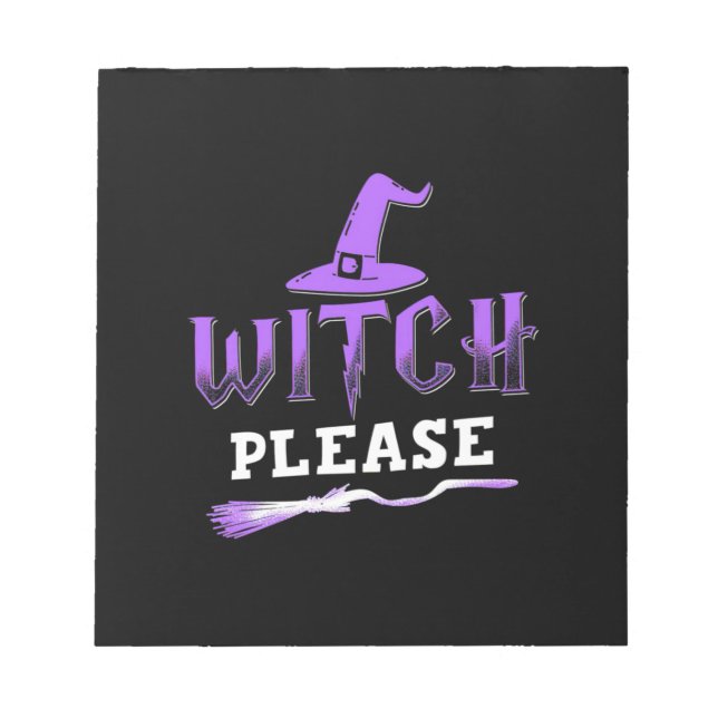 Bloc De Notas Bruja de Halloween (Frente)