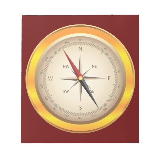 Bloc De Notas Brújula antigua (Frente)