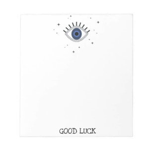 Bloc De Notas Buena suerte Ojo azul talisman ojo malo griego