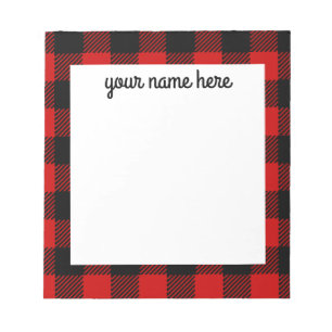 Bloc De Notas Búfalo Rojo Personalizado