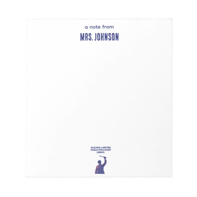 Bloc De Notas Building a Better World Science Education Lesson (Frente)