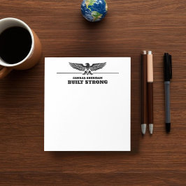 Bloc De Notas Built Strong Personalized Eagle