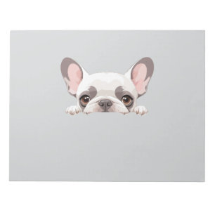 Bloc De Notas Bulldog francés Peeking Cute Adorable Gracioso Ani