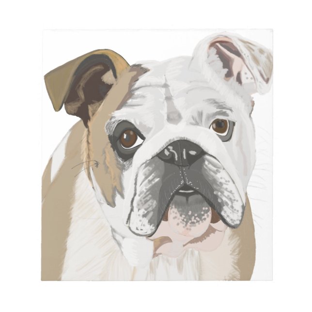 Bloc De Notas Bulldog inglés (Frente)