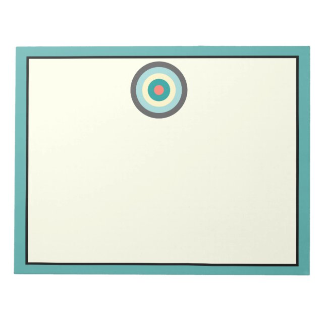 Bloc De Notas Bullseye de combinación gris de Shirley Taylor (Frente)
