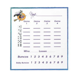 Bloc De Notas Bunco Witch Halloween - Hoja de puntuación