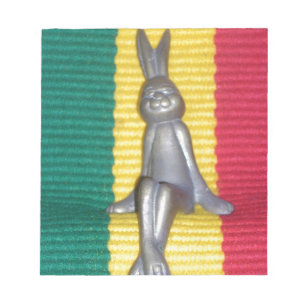 Bloc De Notas Bunny in Rasta Colours: Un toque de Groovy