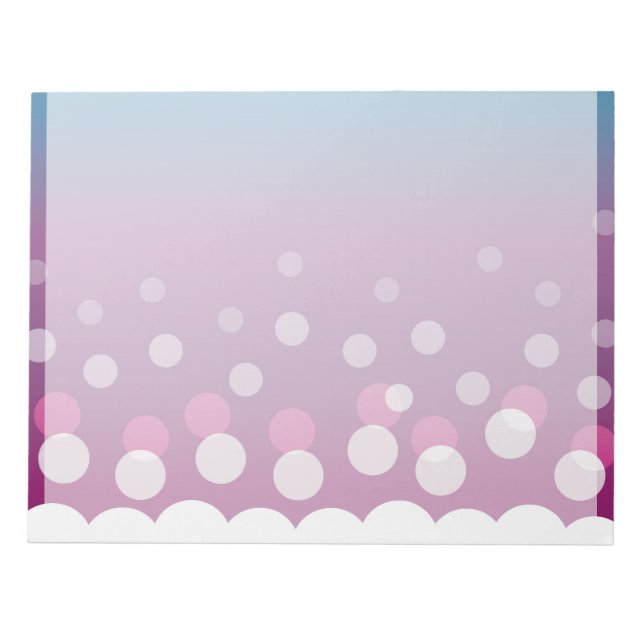 Bloc De Notas Burbujas de Cranberry-Blue (Frente)