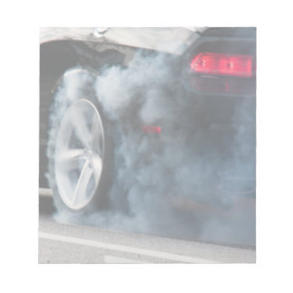 Bloc De Notas Burnout de coche negro