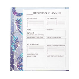 Bloc De Notas Business Planner white and black blue 💙