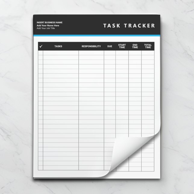 Bloc De Notas Business Project Management Task Tracker Notepad (Subido por el creador)
