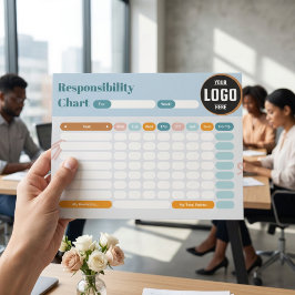 Bloc De Notas Business Responsibility Chores Chart Logo Checklis
