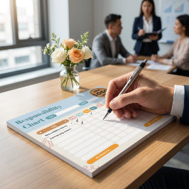 Bloc De Notas Business Responsibility Chores Chart Logo Checklis