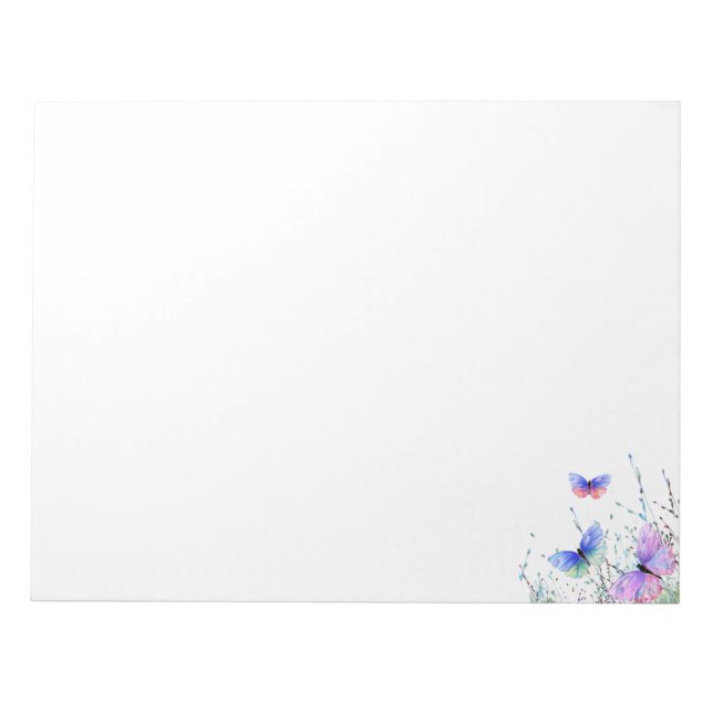 Bloc De Notas Butterflies Flying in Nature Notepad Spring (Frente)