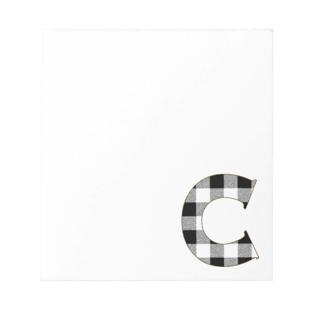 Bloc De Notas C de Cuadros Gingham (Frente)