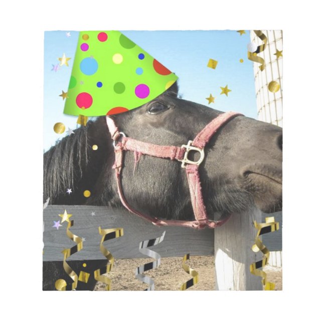 Bloc De Notas Caballo animal fiesta (Frente)