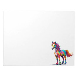 Bloc De Notas Caballo Colorido