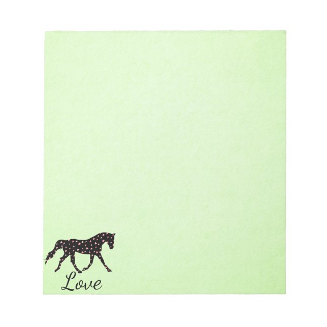 Bloc De Notas Caballo, corazón y amor (Frente)