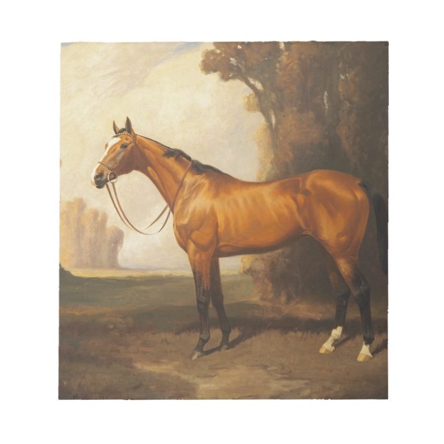 Bloc De Notas Caballo de arado marrón vintage (Frente)