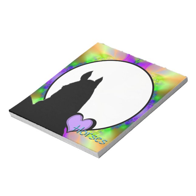 Bloc De Notas Caballos cardíacos I (Fractal 85) (Lado Izquierdo)