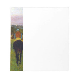 Bloc De Notas Caballos de carreras Edgar Degas en Longchamp