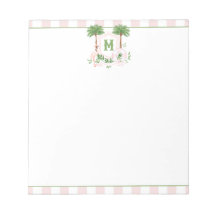 Cabana Stripes Palm Beach Monogram Crest