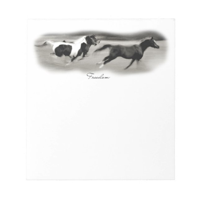 Bloc De Notas Cabeza blanca de caballo (Frente)