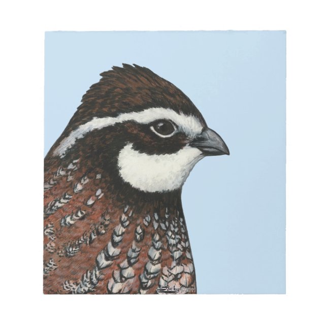 Bloc De Notas Cabeza de codorniz Bobwhite (Frente)