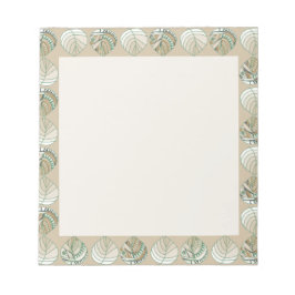 Bloc De Notas Cabeza de pescado deja hongo berenjena verde marró