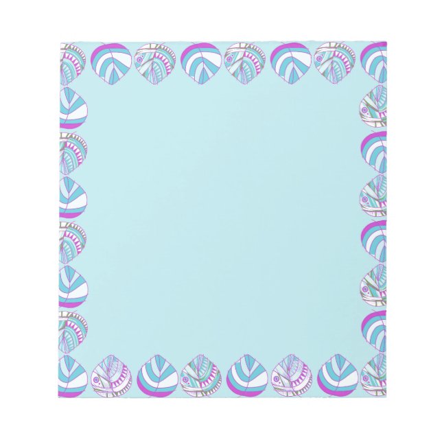 Bloc De Notas Cabeza de pez deja Purple Sky (Frente)