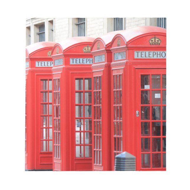 Bloc De Notas Cabinas telefónicas rojas de Londres (Frente)