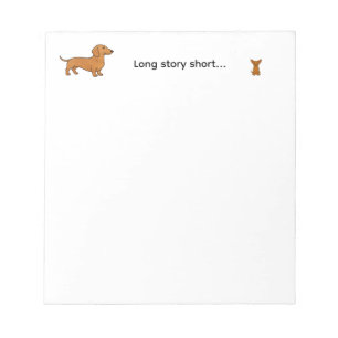 Bloc De Notas Cachorro adorable Dachshund Chihuahua historia cor