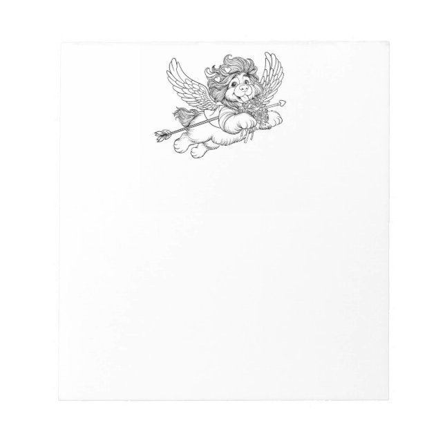 Bloc De Notas Cachorro Cupido Ángel  (Frente)