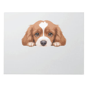 Bloc De Notas Cachorro de cachorro Peeking Cute Adorable Gracios