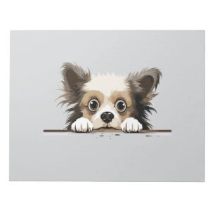Bloc De Notas Cachorro de cachorro Peeking Cute Adorable Gracios