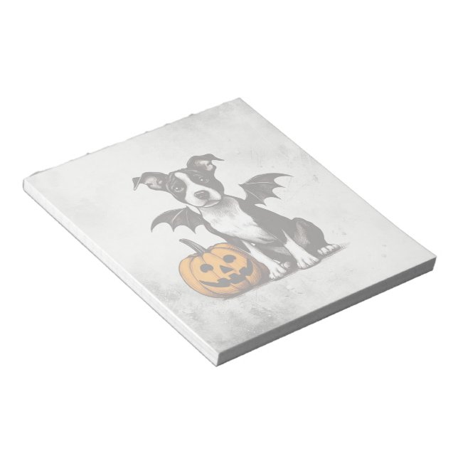 Bloc De Notas Cachorro de Halloween (Lado Derecho)