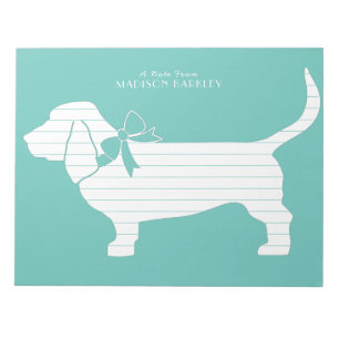 Bloc De Notas Cachorro de perro de Basset