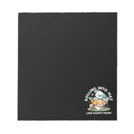 Bloc De Notas Cachorros felices entrando en mayo - Arte de perro