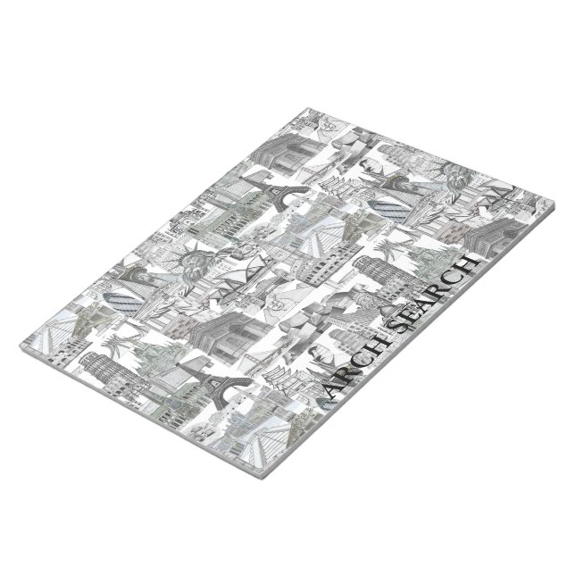 Bloc De Notas Caderno de Notas Mural Arch Search (Lado Derecho)