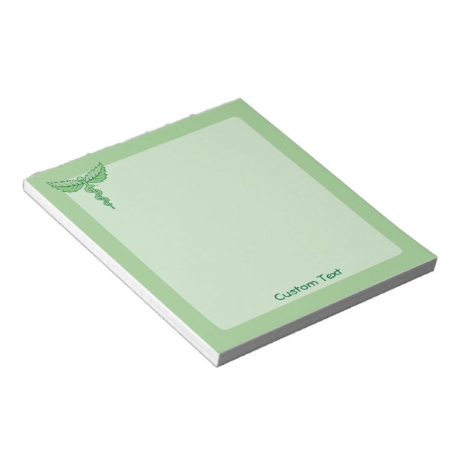 Bloc De Notas Caduceus con hojas Notepad (Lado Derecho)
