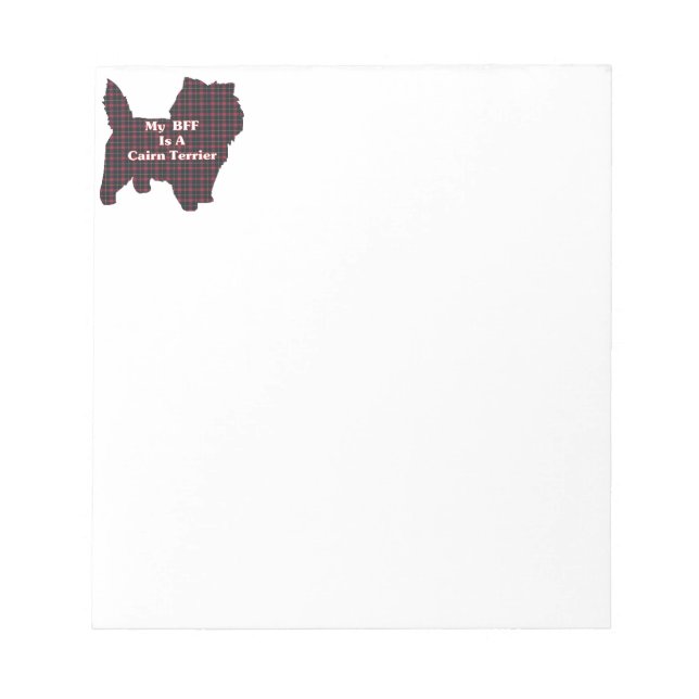 Bloc De Notas Cairn Terrier BFF (Frente)