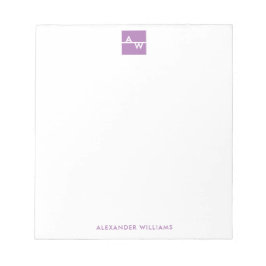 Bloc De Notas Caja monogramada formal