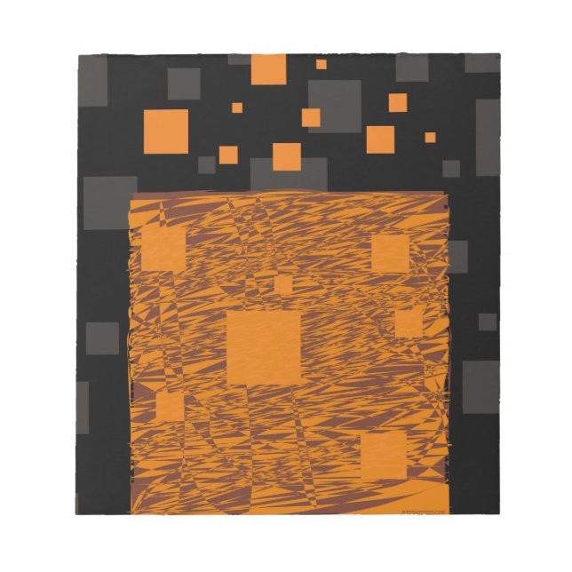 Bloc De Notas caja negra de Halloween abstracta de alerta de nar (Frente)